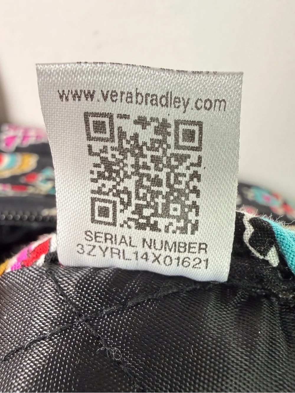 Vera Bradley Parisian Paisley Weekender Travel Bag Black Multicolor